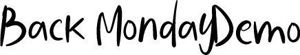 Back Monday Demo