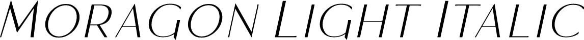 Moragon Light Italic