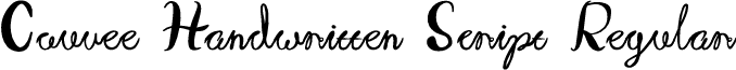 Couvee Handwritten Script Regular