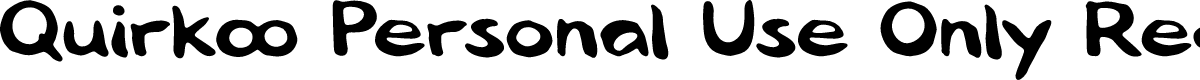 Quirkoo Personal Use Only Reg