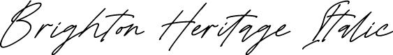 Brighton Heritage Italic