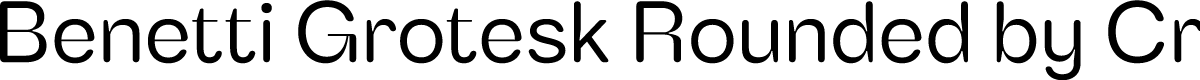 Benetti Grotesk Rounded Demo Rg