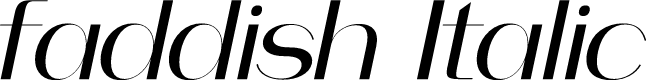 faddish Italic
