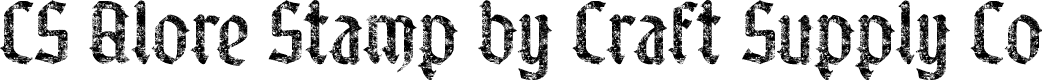 CSAloreStamp-Regular Demo