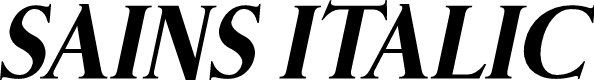 SAINS Italic