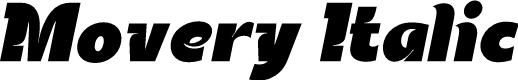 Movery Italic