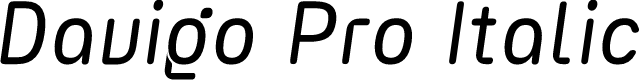 Davigo Pro Demo Italic