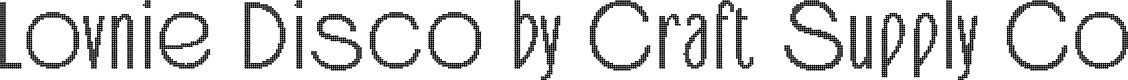 LovnieDisco-Regular Demo