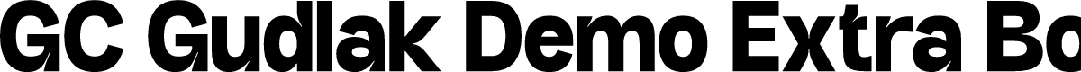 GC Gudlak Demo Extra Bold