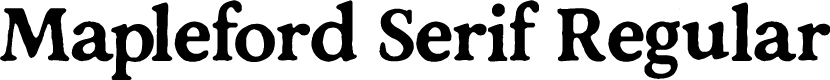 Mapleford Serif Regular