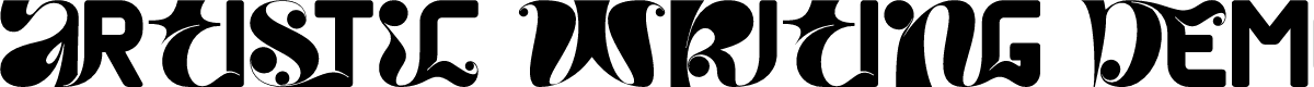 Artistic Writing Demo Regular