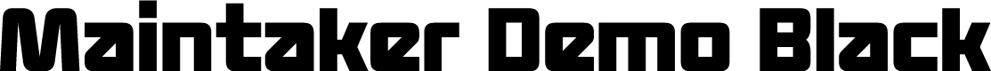 Maintaker Demo Black