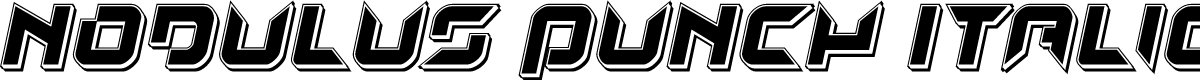 Nodulus Punch Italic