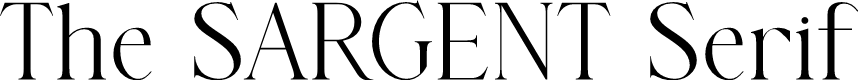 The SARGENT Serif
