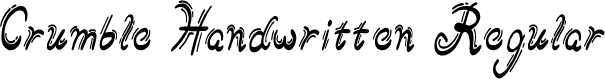Crumble Handwritten Regular
