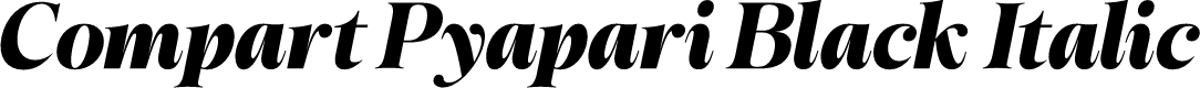 Compart Pyapari Black Italic