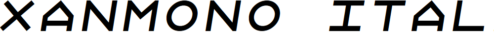 Xanmono Italic