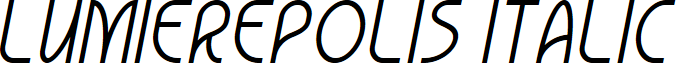 Lumierepolis Italic