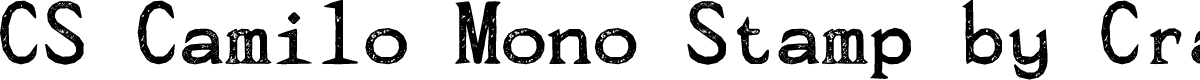 CS Camilo Mono Stamp Regular Demo