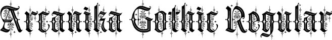 Arcanika Gothic Regular