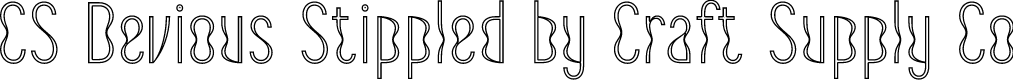 CS Devious Stippled Regular Demo