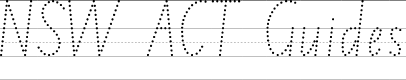 NSW ACT School Handwriting Guide