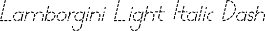 Lamborgini Light Italic Dash