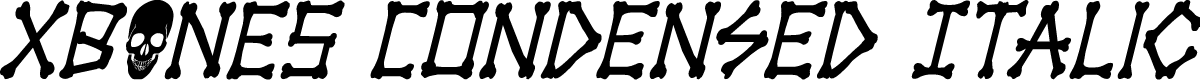 xBONES Condensed Italic