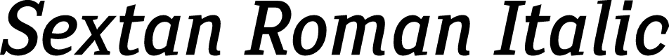 SextanRoman-Italic