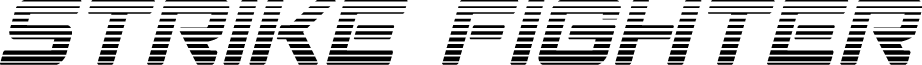 Strike Fighter Gradient Italic