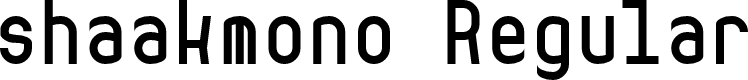 shaakmono Regular