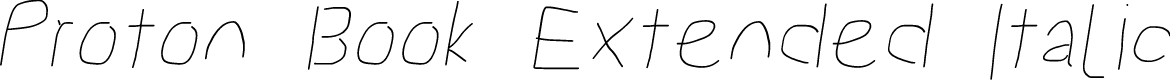 Proton Book Extended Italic