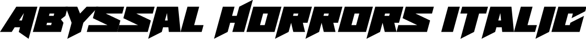 Abyssal Horrors Italic