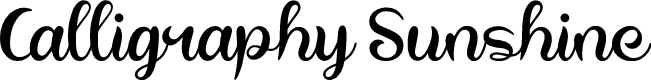 Calligraphy Sunshine