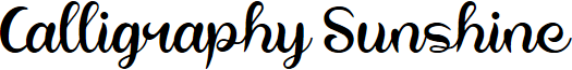 Calligraphy Sunshine