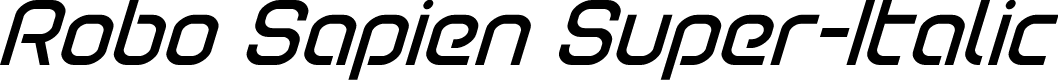 Robo Sapien Super-Italic