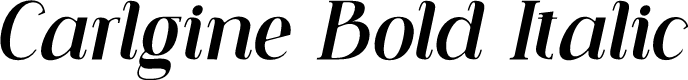 Carlgine Bold Italic