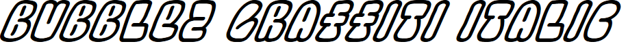 Bubblez Graffiti Italic