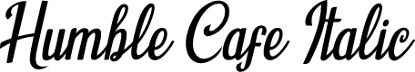 Humble Cafe Italic
