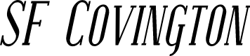 SF Covington SC Cond Italic