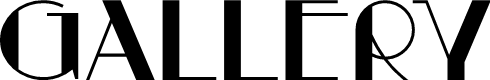Gallery text in Art Deco font