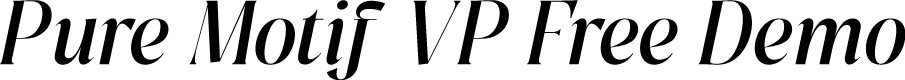 Pure Motif VP Free Demo