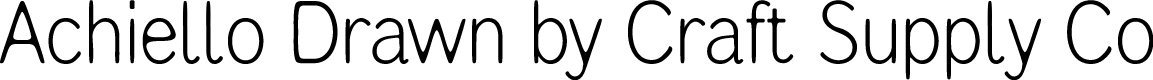 Achiello Vintage Demo Drawn