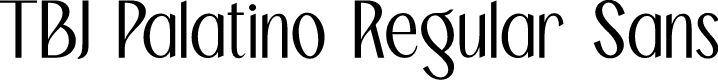 TBJ Palatino Regular Sans