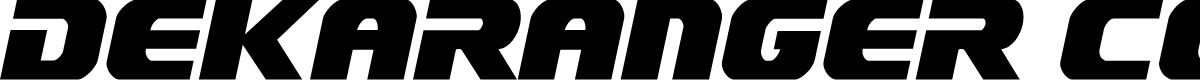 Dekaranger Condensed Italic