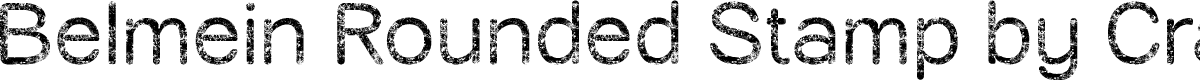 BelmeinRoundedStamp-Regular Demo