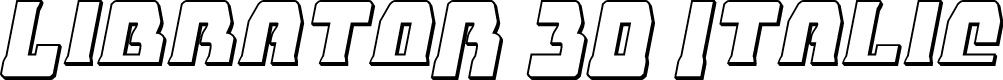 Librator 3D Italic