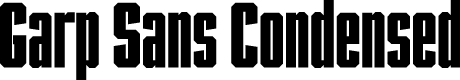 Garp Sans Condensed