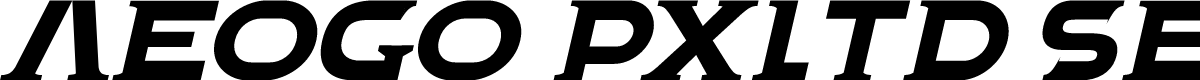 Aeogo Pxltd Serif Italic