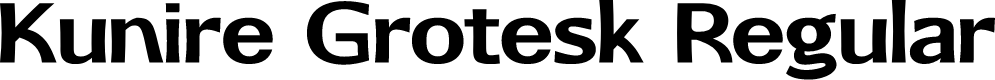 Kunire Grotesk Personal Use Regular